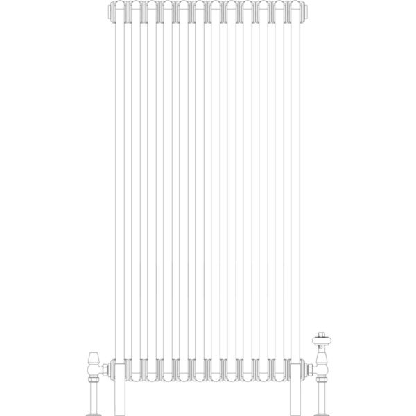 Florence 2 Column 1200mm, 12 sections