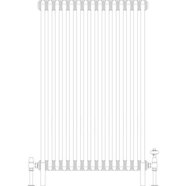 Florence 2 Column 1200mm, 15 sections