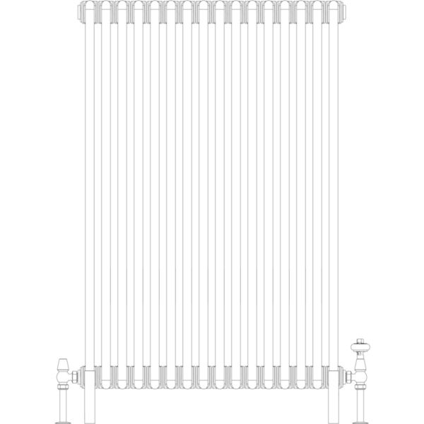 Florence 2 Column 1200mm, 16 sections