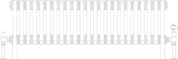 Florence 2 Column 200mm, 23 sections