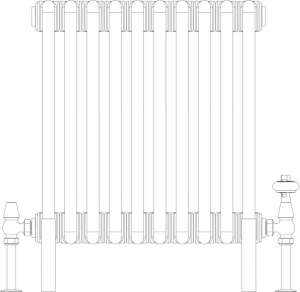 Florence 2 Column 500mm, 10 sections