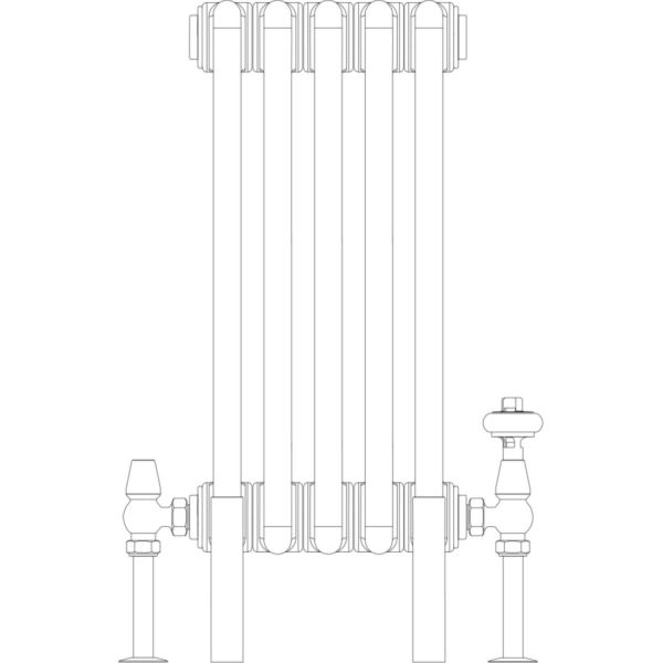 Florence 2 Column 500mm, 5 sections