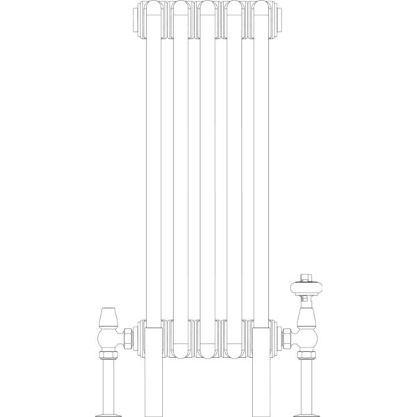 Florence 2 Column 600mm, 5 sections