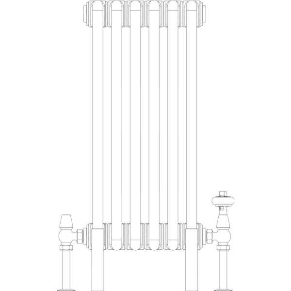 Florence 2 Column 600mm, 6 sections