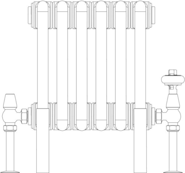 Florence 3 Column 200mm, 6 sections