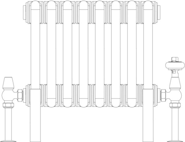 Florence 3 Column 200mm, 8 sections