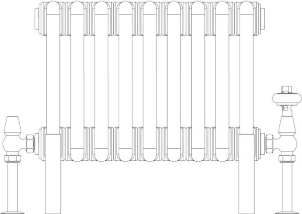 Florence 3 Column 300mm, 9 sections