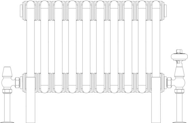 Florence 4 Column 200mm, 10 sections