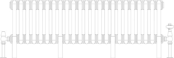 Florence 4 Column 200mm, 23 sections