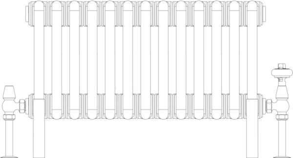 Florence 4 Column 300mm, 13 sections