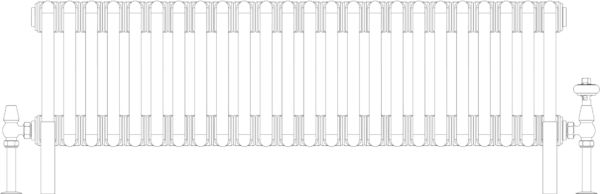 Florence 4 Column 300mm, 24 sections