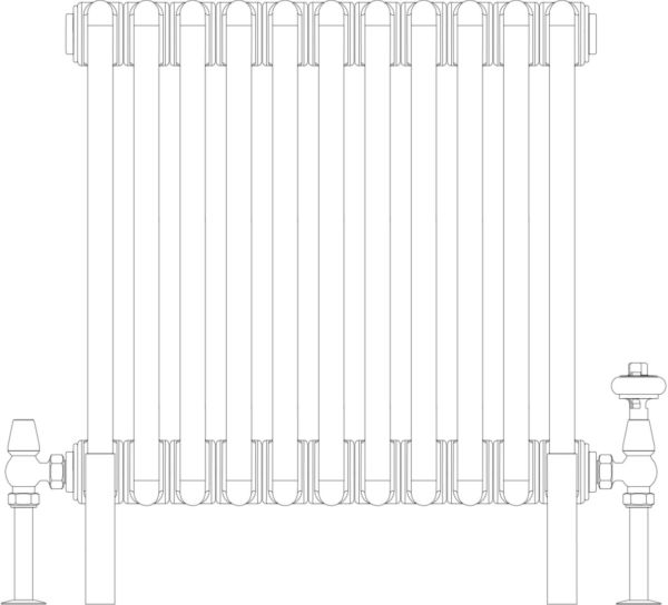 Florence 4 Column 500mm, 11 sections