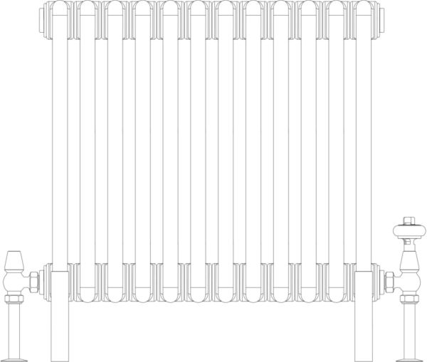 Florence 4 Column 500mm, 12 sections