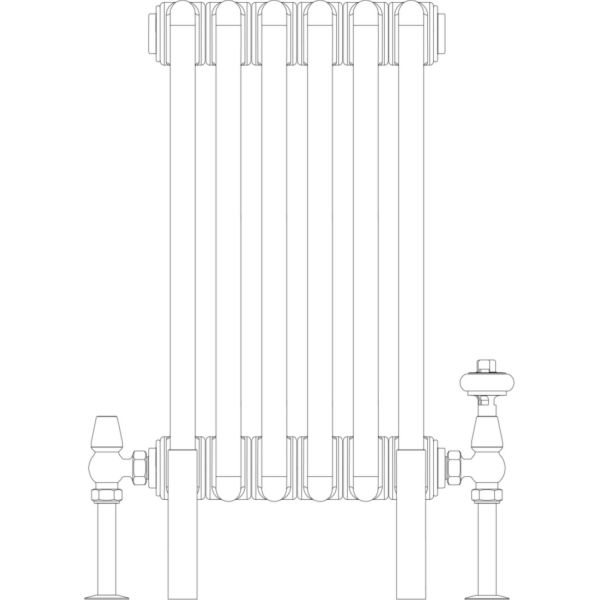 Florence 4 Column 500mm, 6 sections