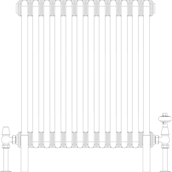 Florence 4 Column 600mm, 12 sections