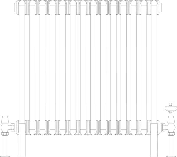 Florence 4 Column 600mm, 14 sections