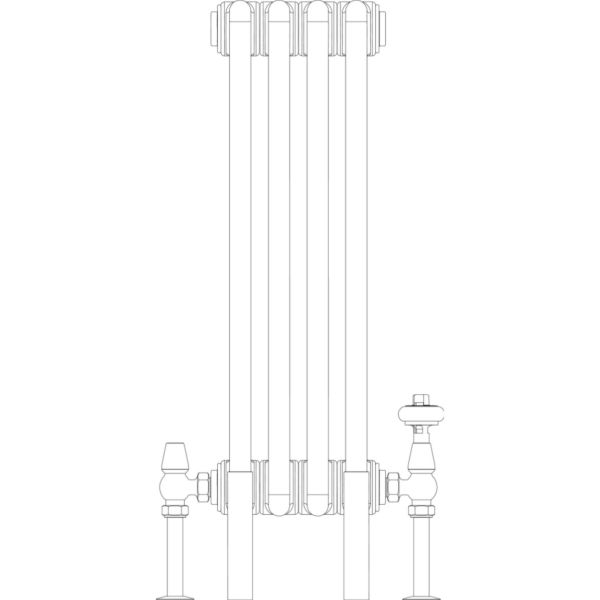 Florence 4 Column 600mm, 4 sections