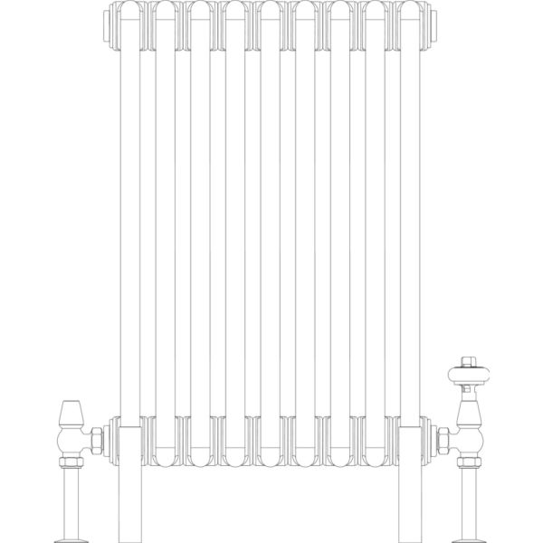 Florence 4 Column 600mm, 9 sections