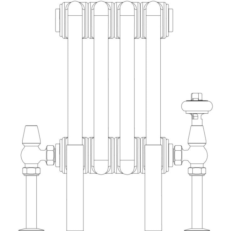 Florence 5 Column 300mm, 4 sections