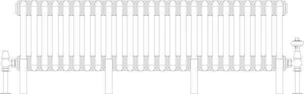 Florence 6 Column 200mm, 25 sections