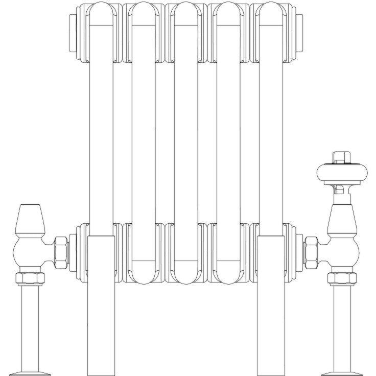 Florence 6 Column 200mm, 5 sections