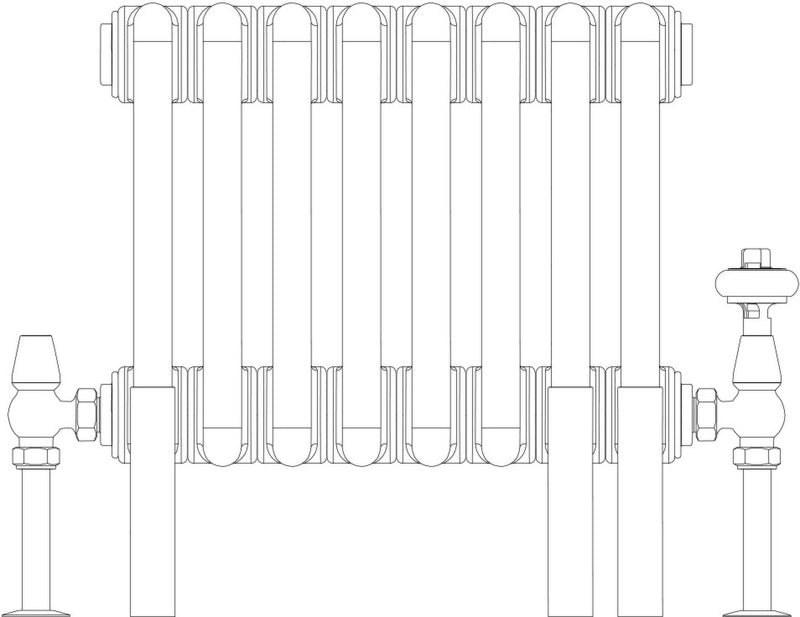 Florence 6 Column 200mm, 8 sections