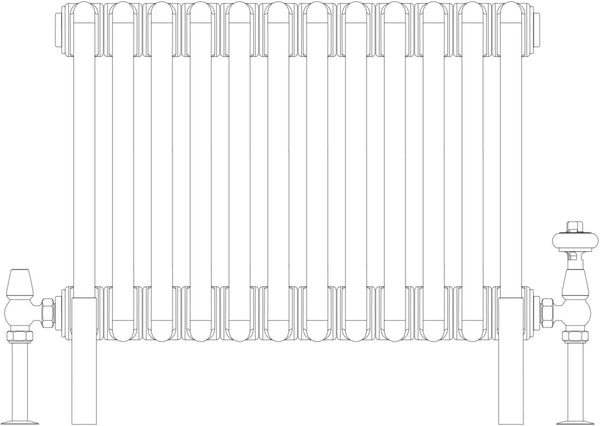 Florence 6 Column 400mm, 12 sections