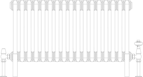 Florence 6 Column 400mm, 17 sections