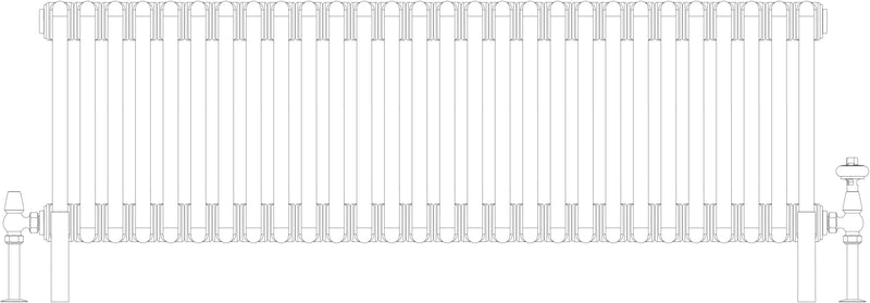 Florence 6 Column 400mm, 28 sections