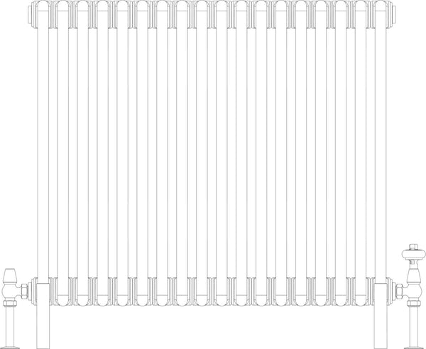 Florence 6 Column 685mm, 18 sections