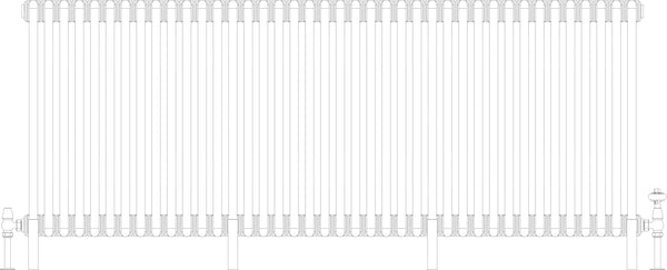 Florence 6 Column 685mm, 40 sections