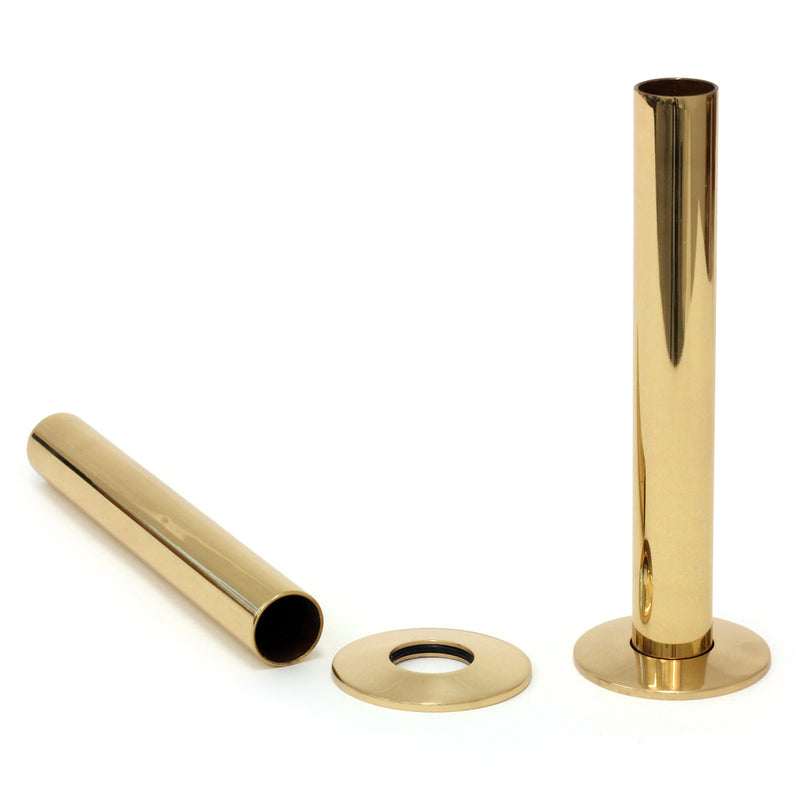 130mm Polished Brass Shrouds & Base Plates